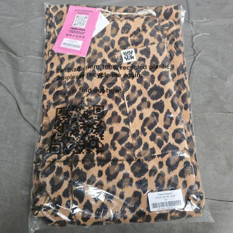 BAGGED LUCY & YAK ORIGINAL DUNGAREE LEO TALL IN ANIMAL PRINT - 14T