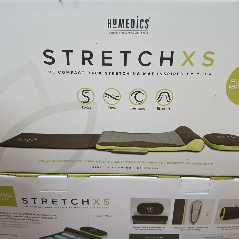 TWO BRAND NEW BOXED HOMEDICS STRETCH XS COMPACT BACK STRETCHING MAT TYM-500