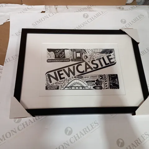 FRAMED NEWCASTLE ART PRINT