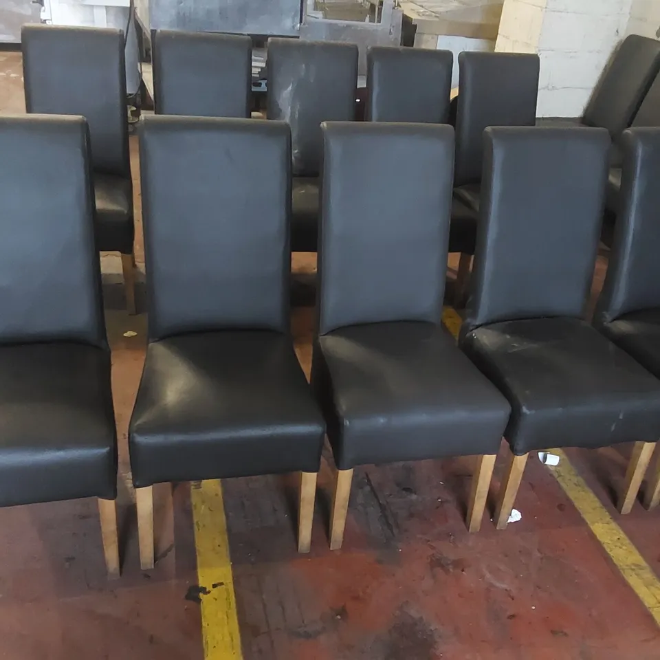 10x UPHOLSTERED RESTAURANT DINING CHAIRS