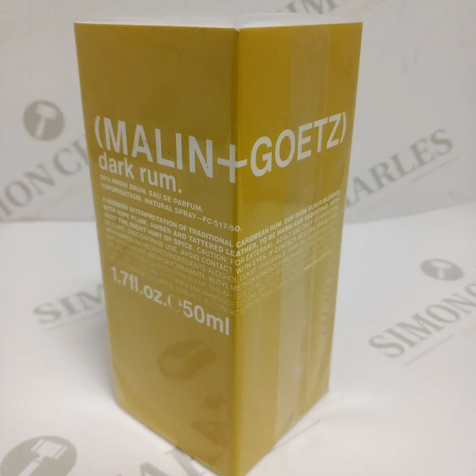 BOXED AND SEALED MALIN+GOETZ DARK RUM EAU DE PARFUM 50ML