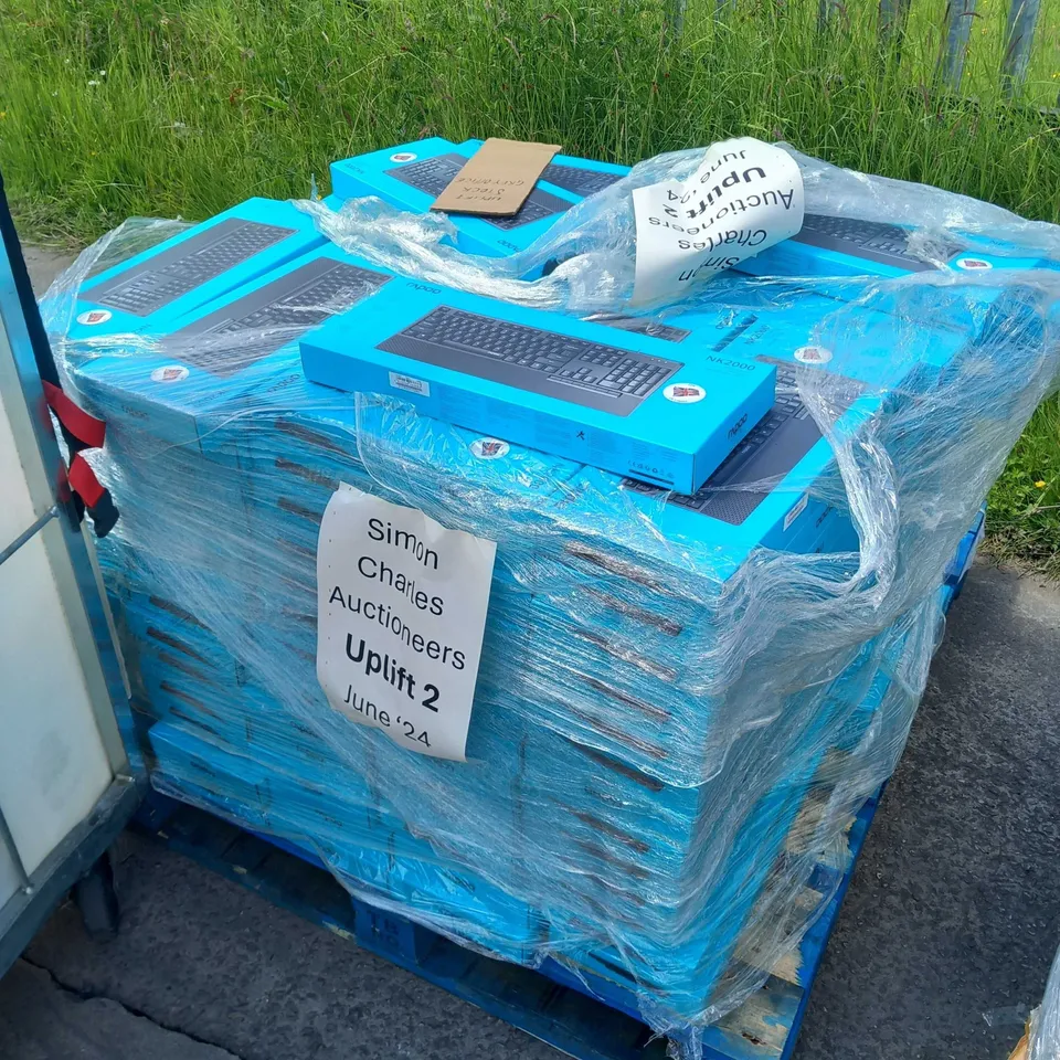 PALLET OF APPROXIMATELY 117 BRAND NEW BOXED RAPOO NK2000 WIRED KEYBOARDS