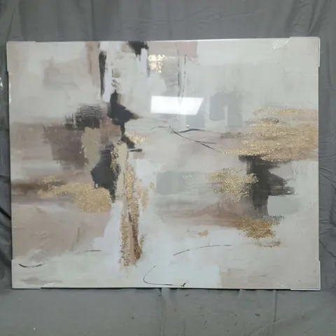 Abstract acrylic on canvas with gold accents – Untitled