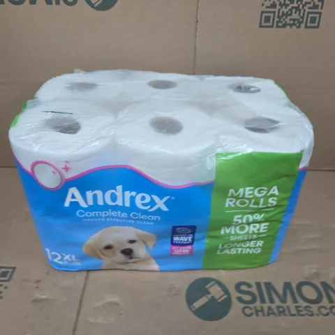 ANDREX MEGA ROLLS TOILET PAPER – 12 XL (PACK OF 12)