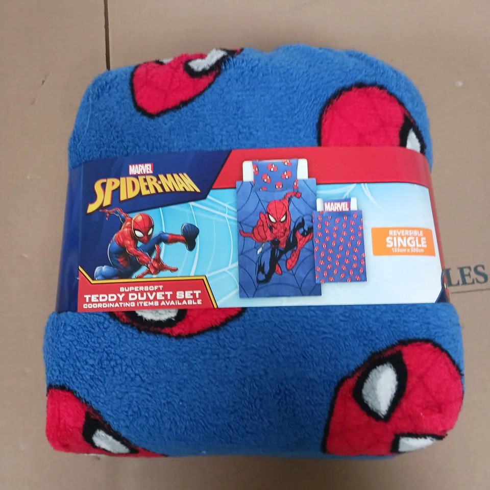 MARVEL SPIDERMAN SUPERSOFT TEDDY DUVET SET 
