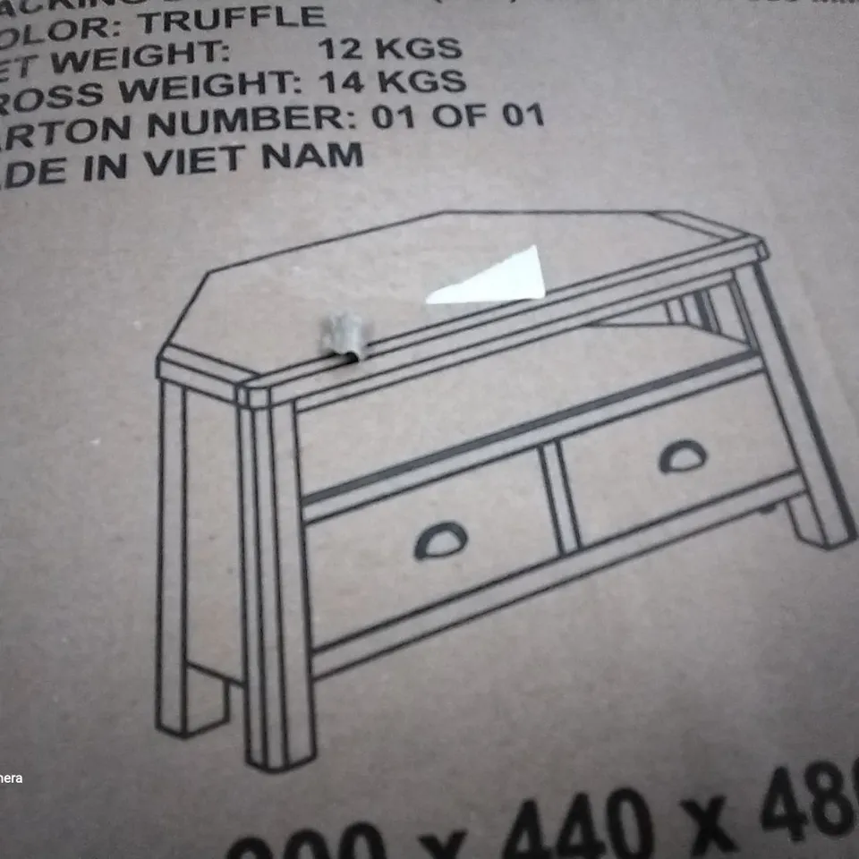 BOXED LILLE TV STAND FOR TVS UP TO 40" TRUFFLE