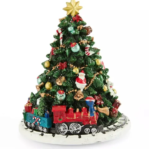 HEAVEN SENDS MUSICAL CHRISTMAS TREE WITH TRAIN