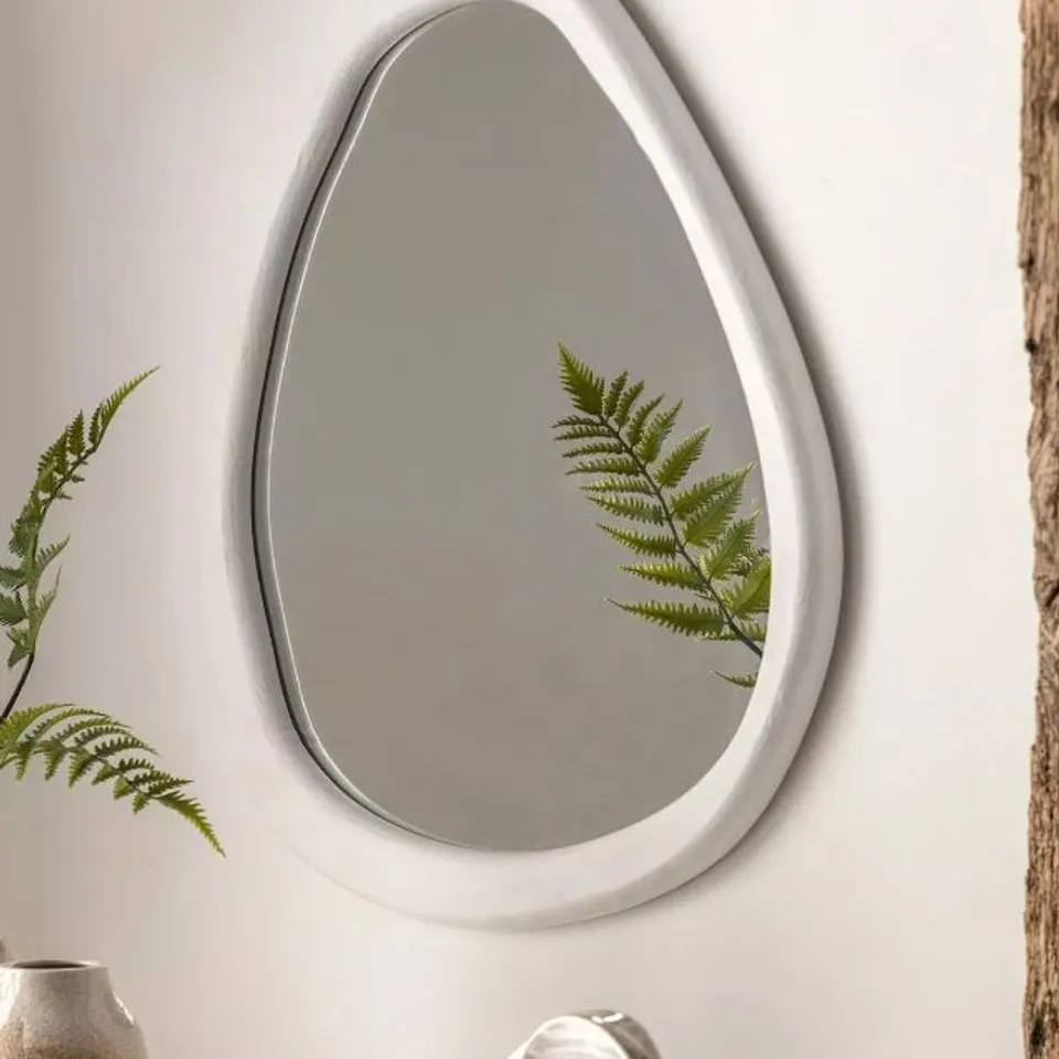 BOXED GALLERY DIRECT COMO PEBBLE MIRROR – 62 x 65.5cm (1 BOX)