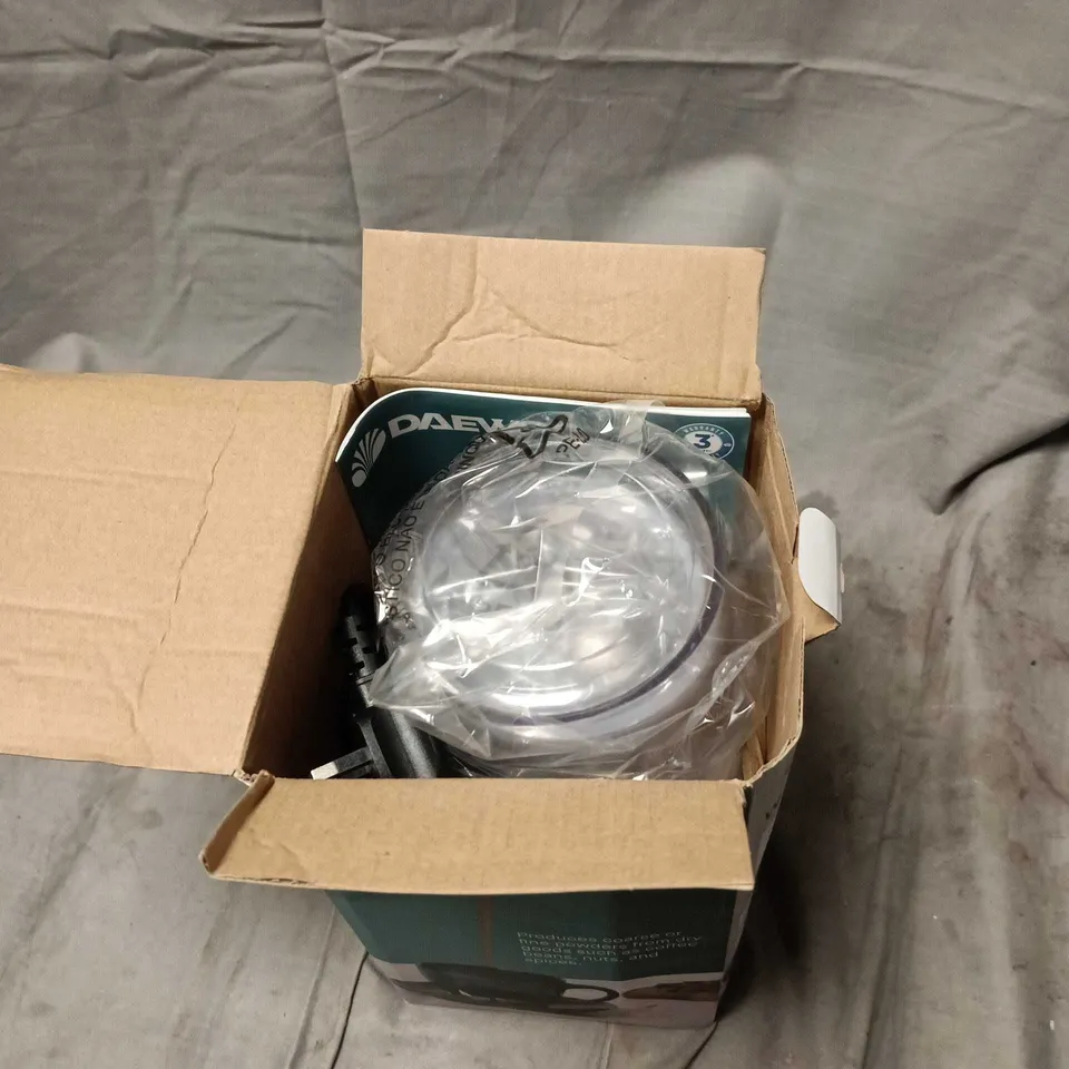 DAEWOO WET & DRY MULTI GRINDER – BOXED, STAINLESS STEEL BOWL