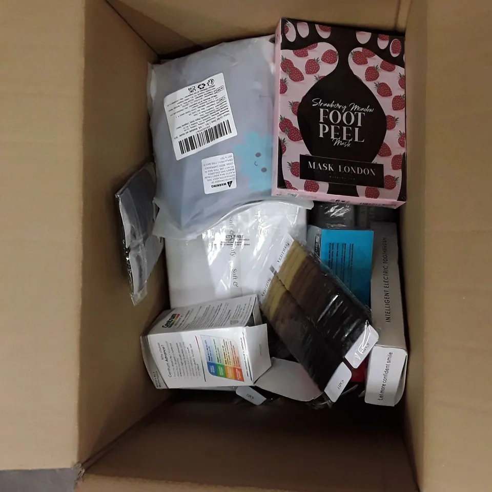 BOX TO CONTAIN AN ASSORTMENT OF HEALTH AND BEAUTY PRODUCTS