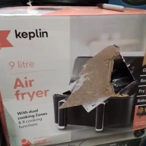 BOXED KEPLIN 9 LITRE DUAL DRAWER AIRFRYER