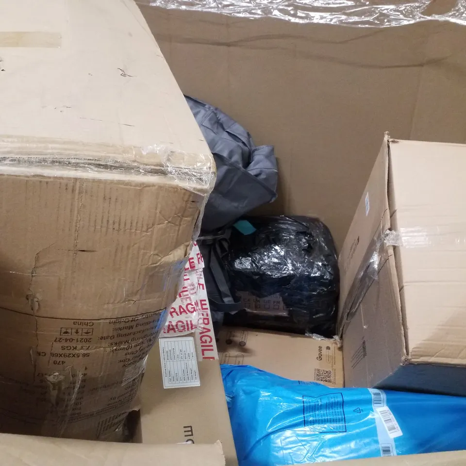 PALLET CONTAINING ASSORTED PRODUCTS INCLUDING OFFICE CHAIR, STROLLER, MULTI-USE STEAM CLEANER & PLAYPEN