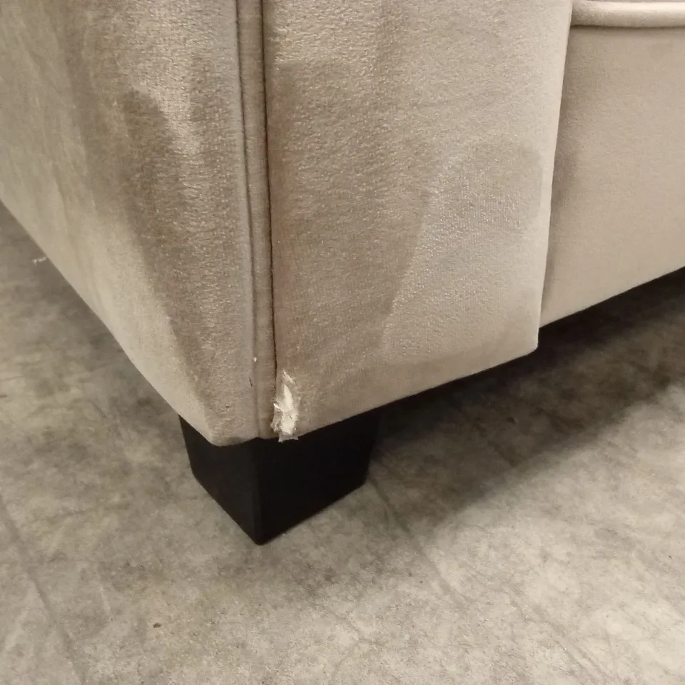 LEILA FABRIC 3 SEATER SOFA - MINK RRP £549