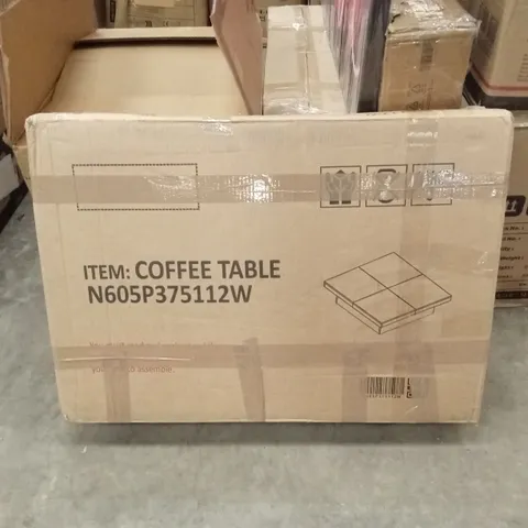 BOXED COFFEE TABLE - WHITE (1 BOX)