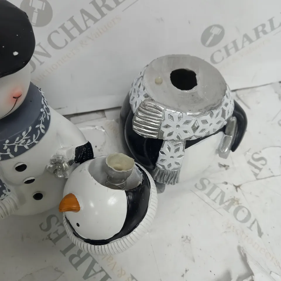SANTA EXPRESS SET OF 2 CHRISTMAS CHARACTER BOBBLE HEADS
