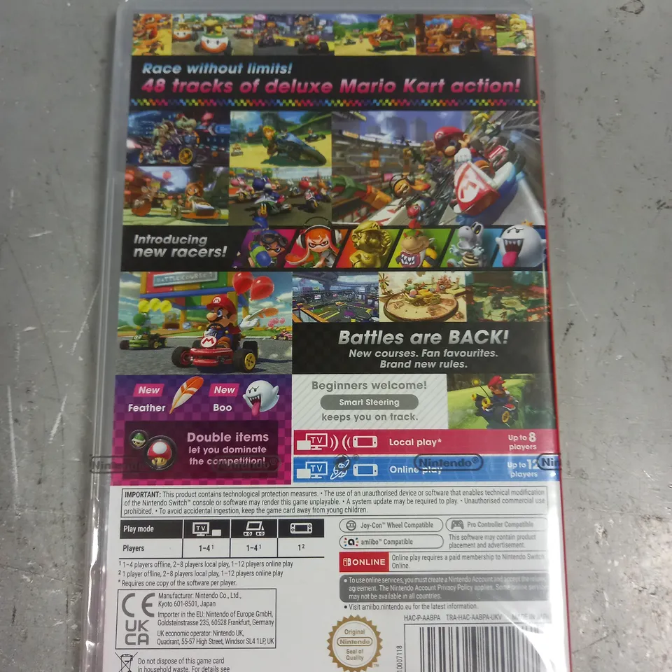 SEALED MARIO KART 8 DELUXE FOR NINTENDO SWITCH 