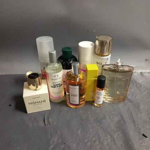 BOX OF APPROXIMATELY 10 ASSORTED UNBOXED FRAGRANCES TO INCLUDE - ISSEY MIYAKE L'EAU DISSEY - BENCH EAU DE TOILETTE FOR HER - SOL DE JANEIRO PERFUME MIST - ETC - COLLECTION ONLY