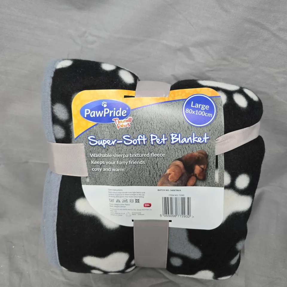 PAWPRIDE SUPER-SOFT PET BLANKET - LARGE 