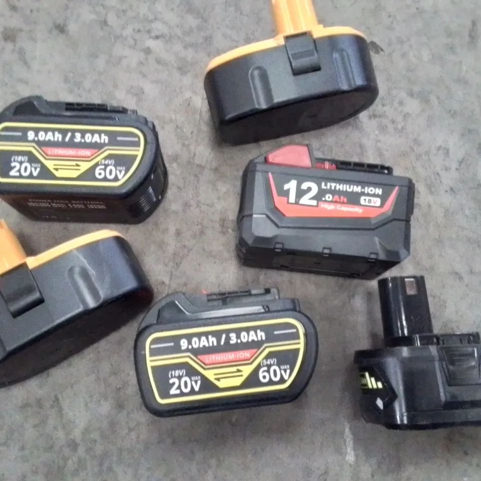 BOX CONTAINING 6 LITHIUM-ION BATTERIES 