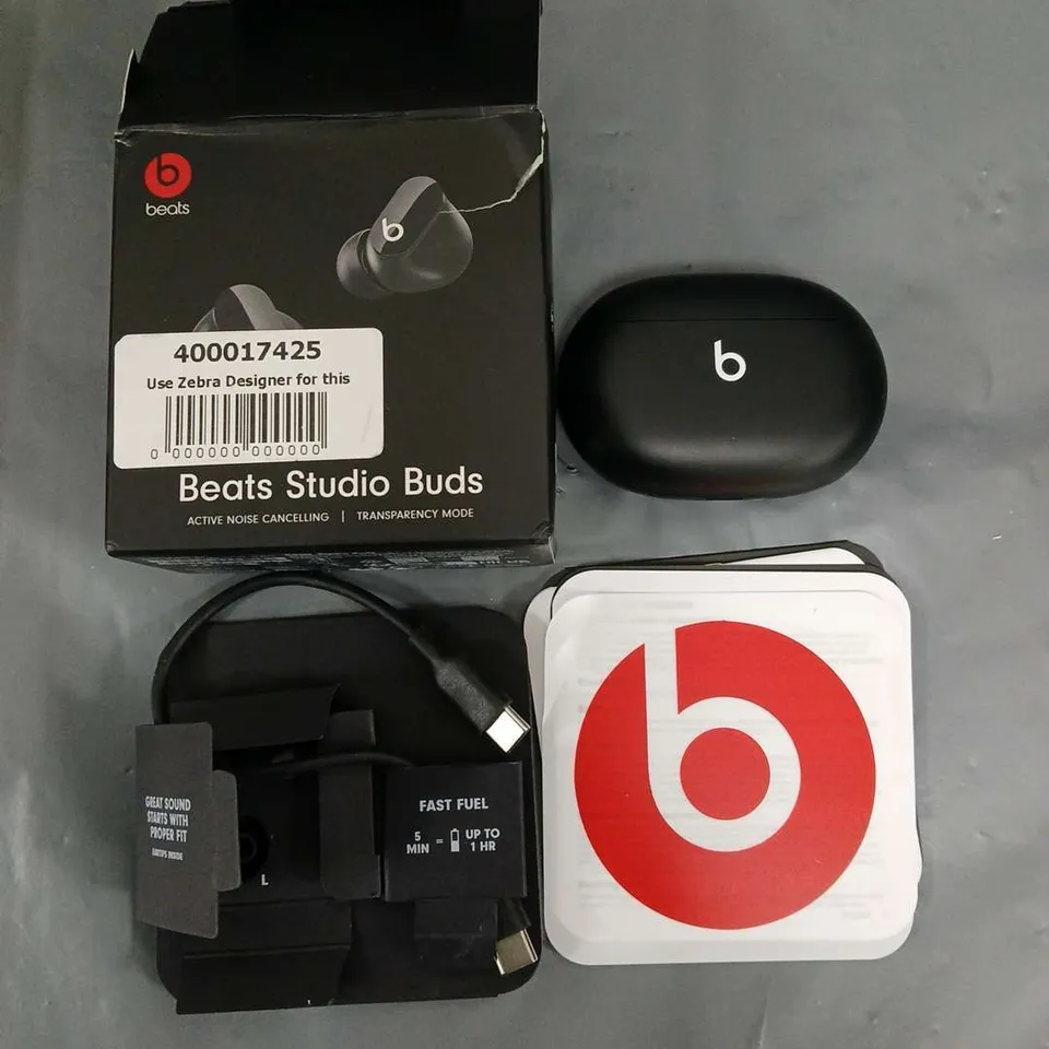 BOXED BEATS STUDIO BUDS - BLACK 