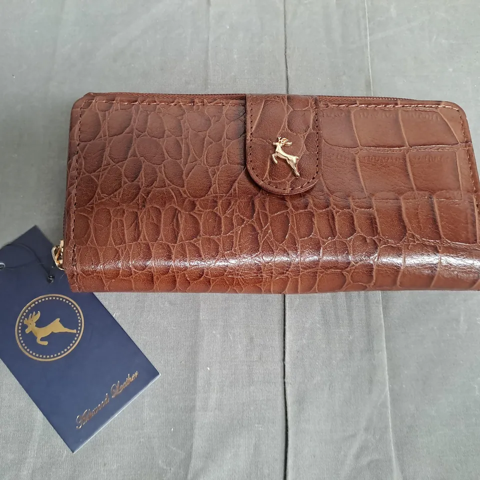 ASHWOOD LEATHER BROWN LEATHER PURSE