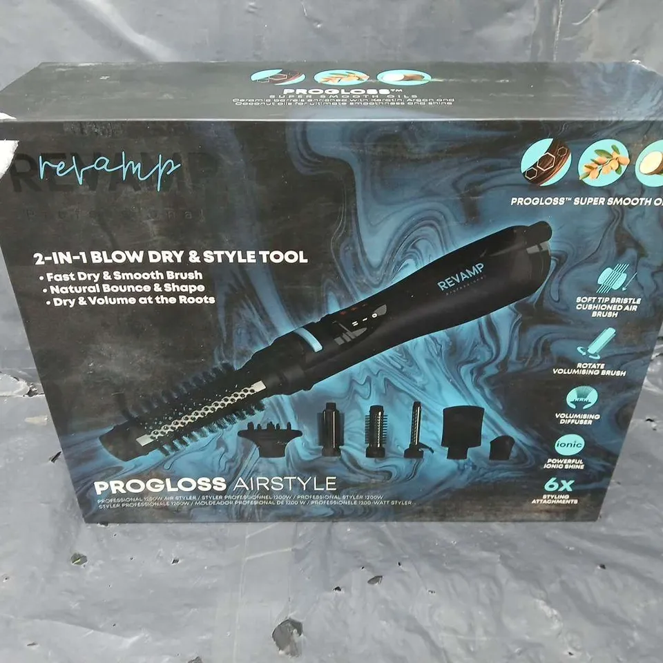 BOXED REVAMP PROGLOSS 2-IN-1 BLOW DRY & STYLE TOOL DR-1250A-EU