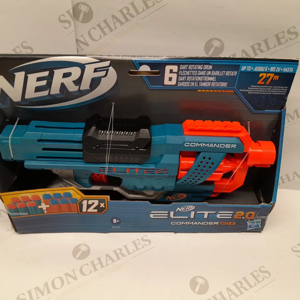 BRAND NEW BOXED NERF ELITE 2.0 COMMANDER RD-6 WITH 6 DART ROTATING DRUM