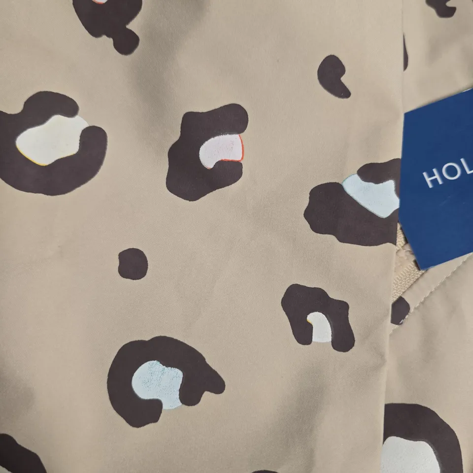 Holly & Beau Camel Leopard Colour-Changing Raincoat, Age 3-4