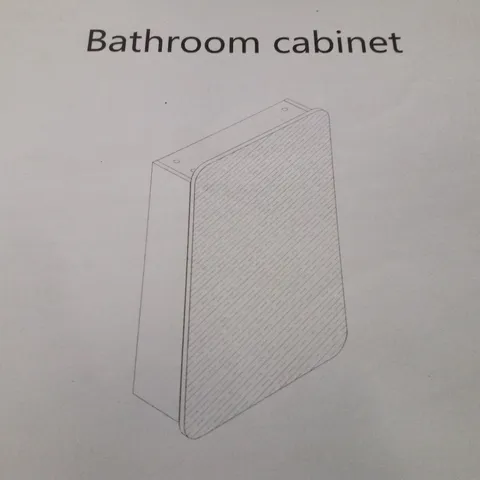BOXED BATHROOM STORAGE CABINET WITH MIRROR