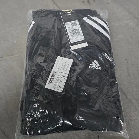 ADIDAS TRACKSUIT JACKET, BLACK, KIDS UK 11-12