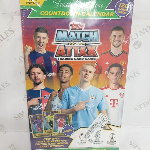 TOPPS MATCH ATTAX TRADING GAME FESTIVE EDITION COUNTDOWN CALENDER SEASON 2023/2024