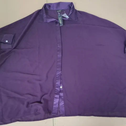 BRAND NEW DESTELLO OVERSIZED PURPLE SHIRT - UK 12