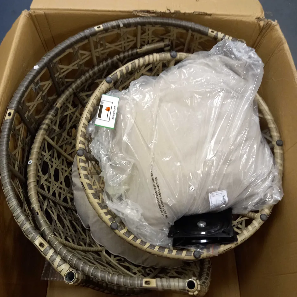 INNOVATORS HOLLY FOLDING COCOON EGG CHAIR - COLLECTION ONLY 