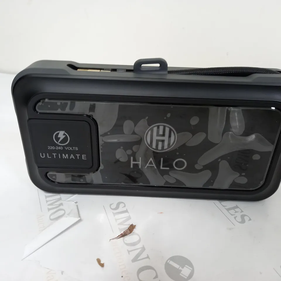 HALO BOLT ULTIMATE POWER BANK W/JUMP STARTER AIR COMPRESSOR & AC OUTLET