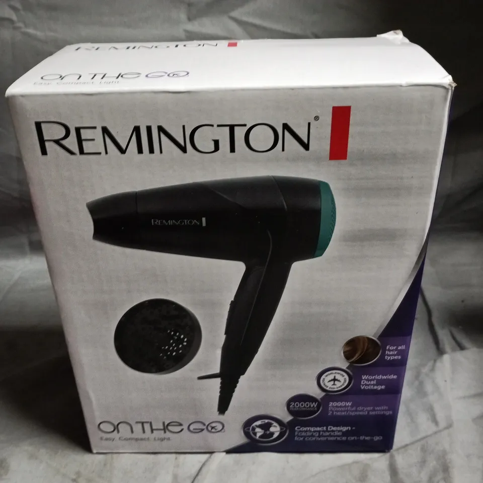 SEALED REMINGTON ON THE GO HAIR DRYER 