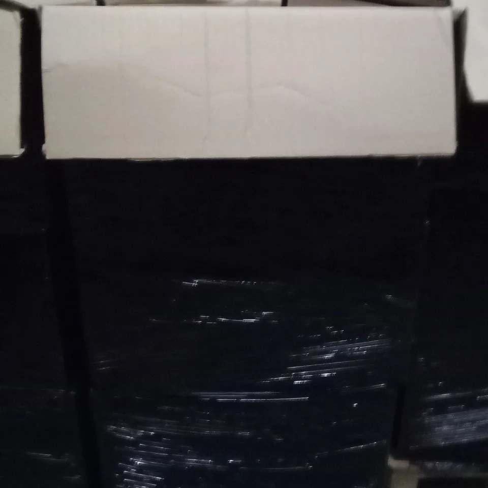 PALLET OF ASSORTED ITEMS INCLUDING SAFETY BOOTS. , SLIM END TABLES , COMPUTER LEADS ,ETC