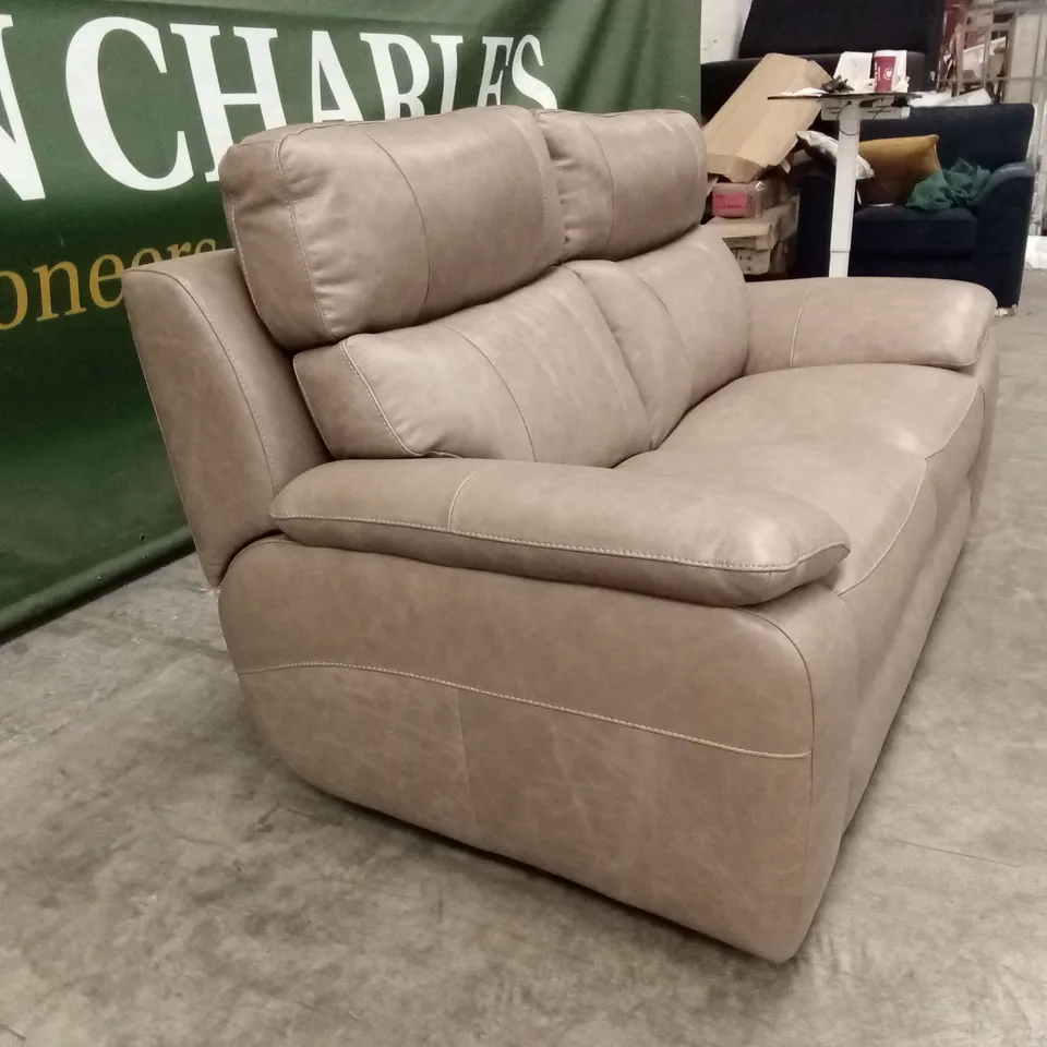 QUALITY DESIGNER ITALIAN MADE PATRIZIO 2 SEATER LEATHER SOFA