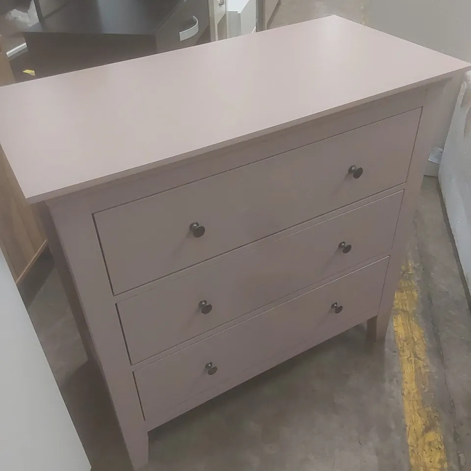 DESIGNER LYNTON 3 DRAWER CHEST - PINK