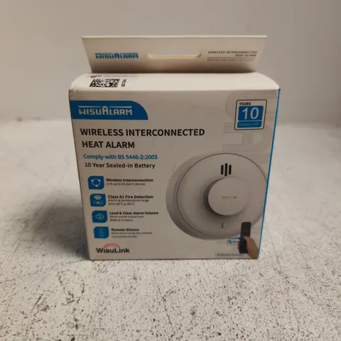 BOXED WISUALARM WIRELESS INTERCONNECTED HEAT ALARM