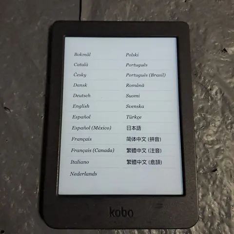 UNBOXED RAKUTEN KOBO E-READER