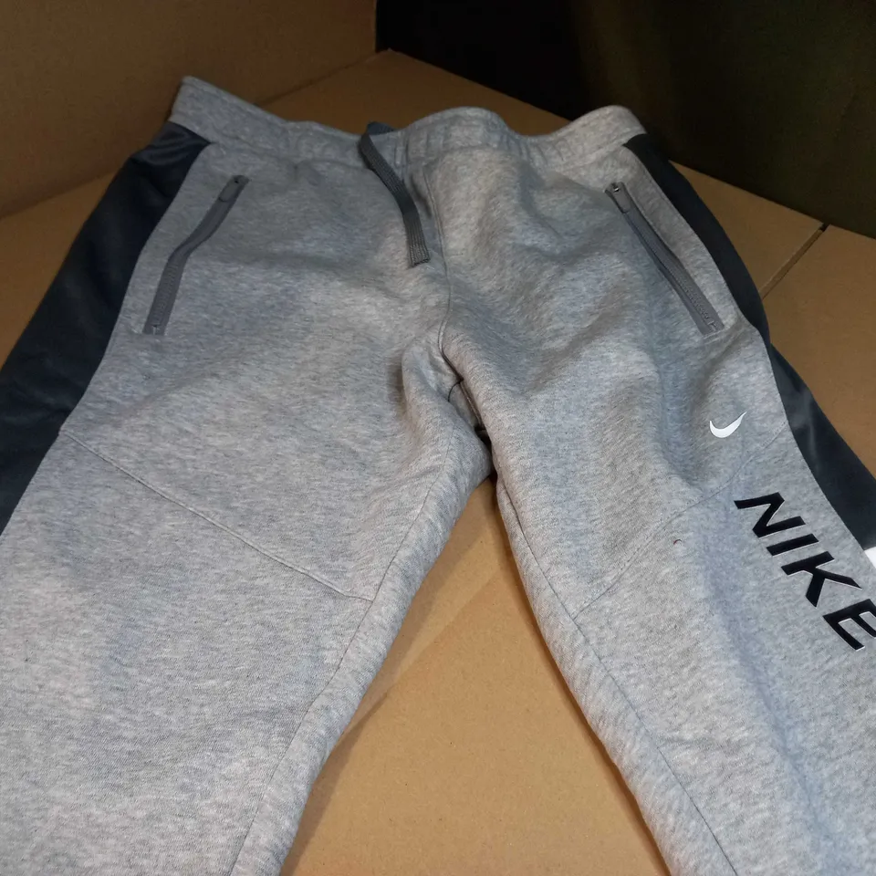 NIKE GREY MARL/LOGO JOGGERS - MEDIUM
