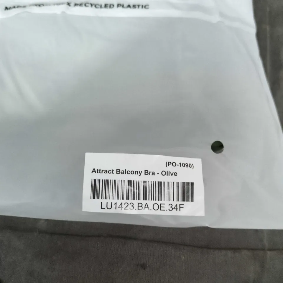 LOUNGE ATTRACT BALCONY BRA - OLIVE, UK 34F