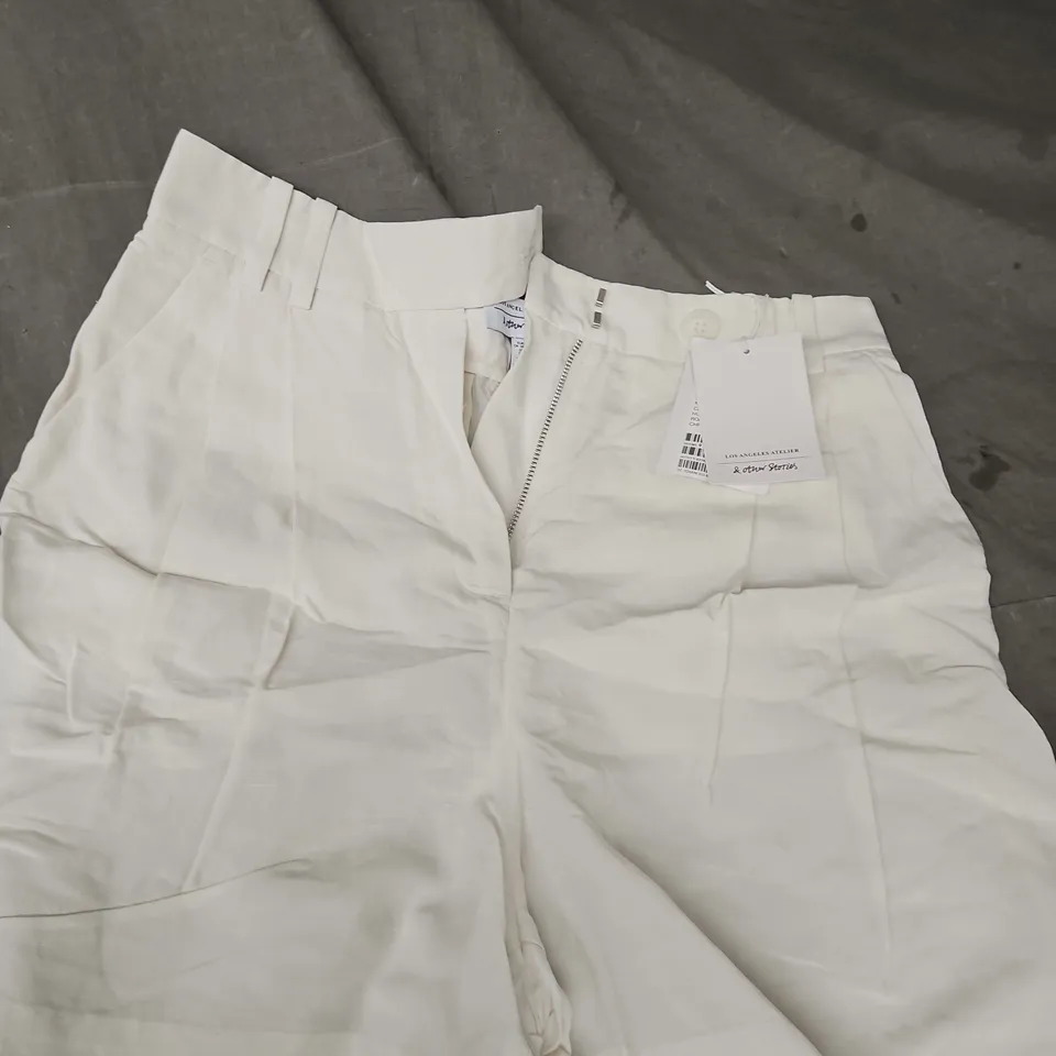 LOS ANGELES ATELIER & OTHER STORIES WHITE SHORTS - WOMEN'S, EUR 36 (UK 8)