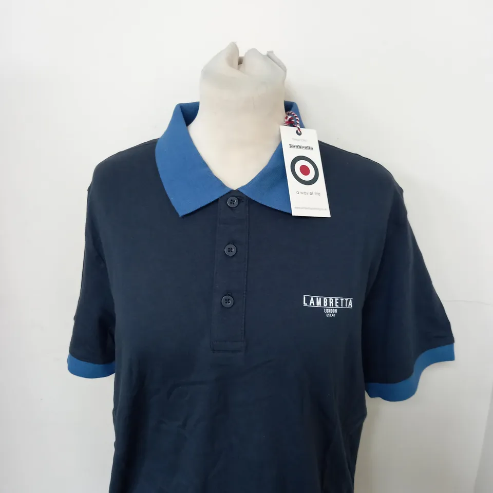 LAMBRETTA ORIGINAL POLO SHIRT SIZE M