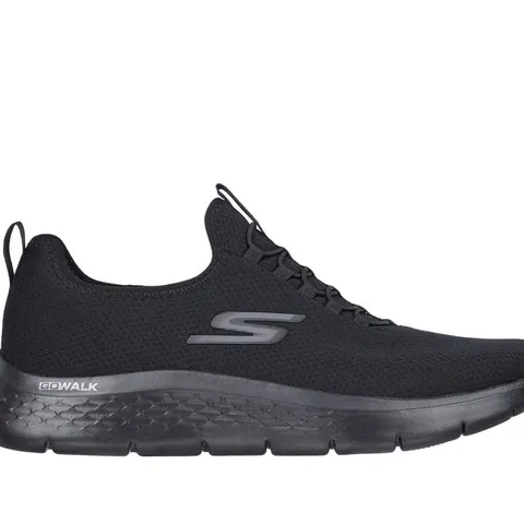 BOXED PAIR OF SKECHERS GO WALK FLEX SHOES IN BLACK SIZE 10