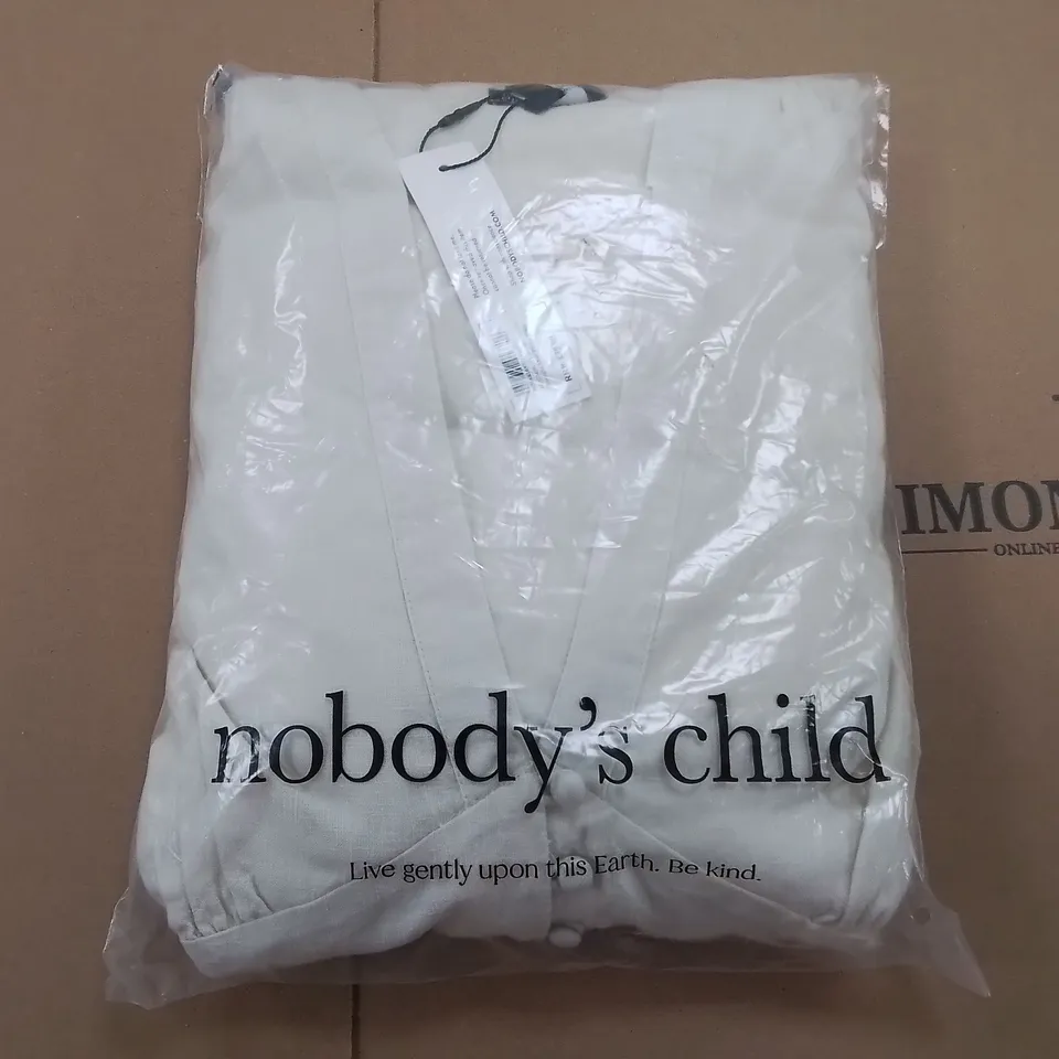 BAGGED NOBODY'S CHILD BRODERIE WHITE STARLIGHT MIDI DRESS - 14