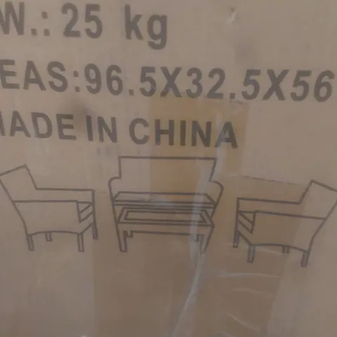 BOXED GARDEN RATTAN 4PC SET (1 BOX)