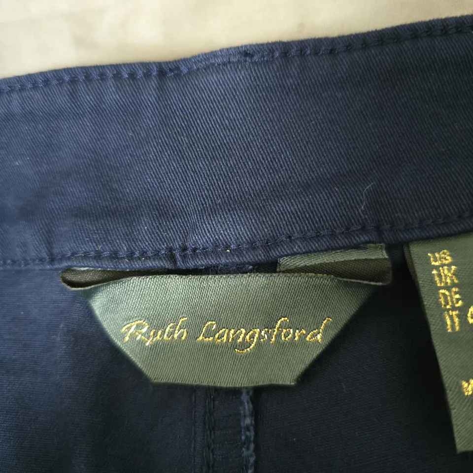 RUTH LANGSFORD NAVY TROUSERS – UK 12 (US 8) – WOMEN'S