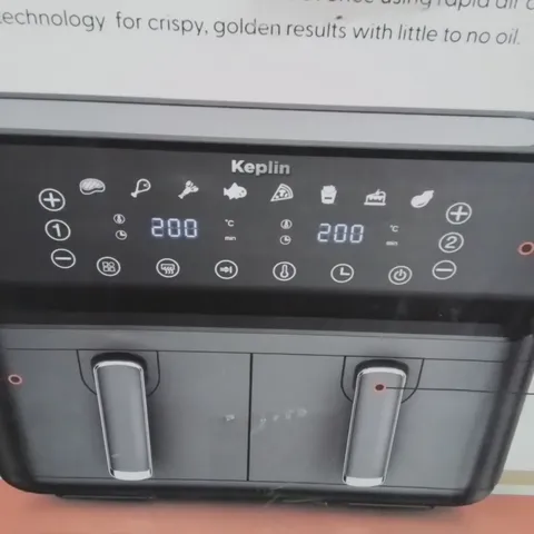 BOXED KEPLIN 9 LITRE DUAL DRAWER AIRFRYER