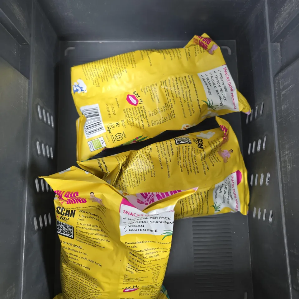 APPROXIMATELY 7 ASSORTED FOOD PRODUCTS TO INCLUDE PROPER CORN, CHOCOLATES, MOUTH FRESHENERS ETC